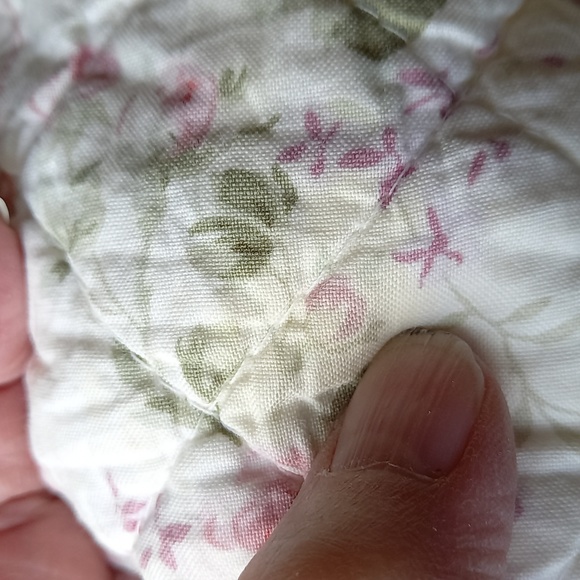 3 Vintage Quilted Shabby Chic Pillow Shams - Picture 4 of 5